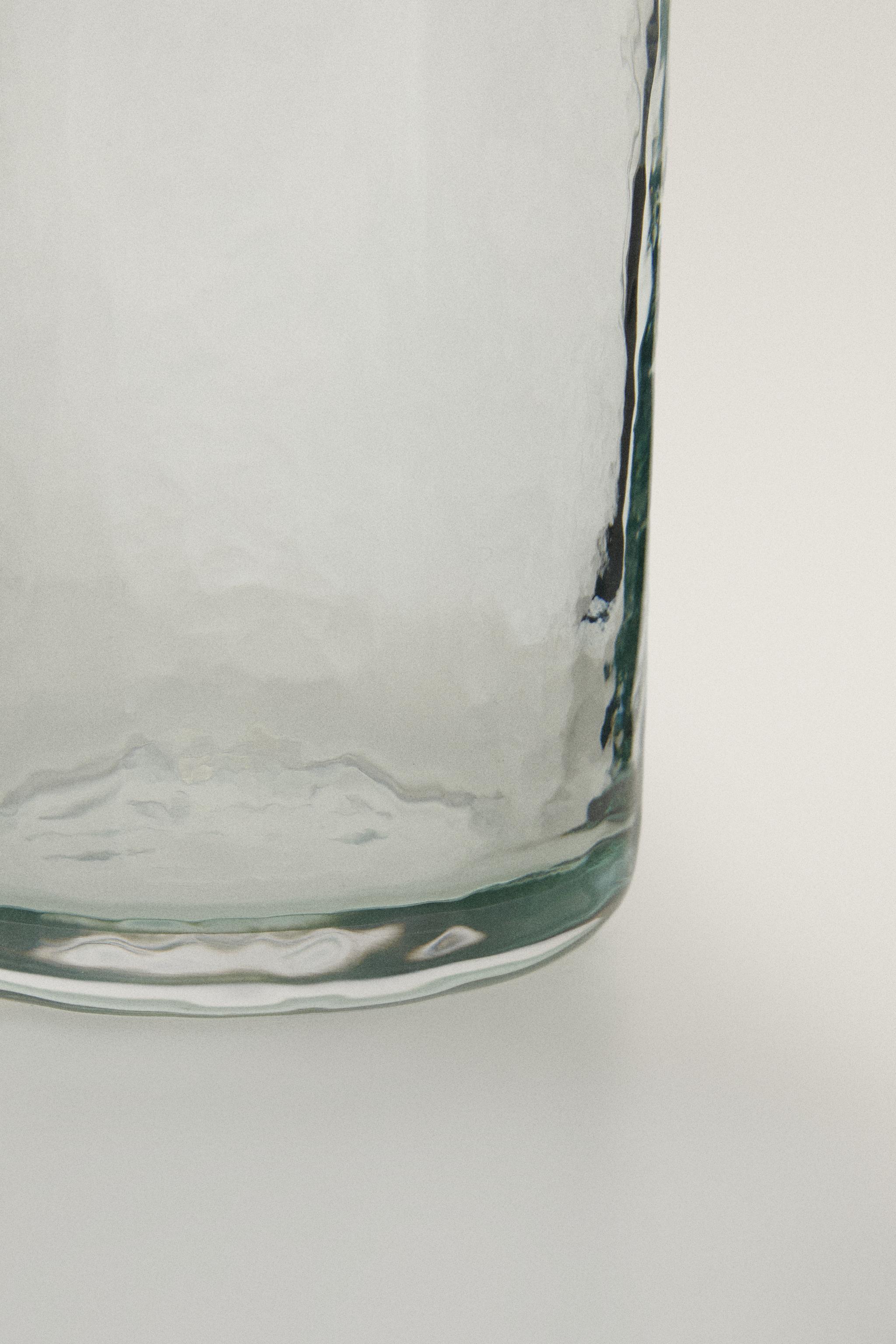 HAMMERED GLASS SOFT DRINK TUMBLER